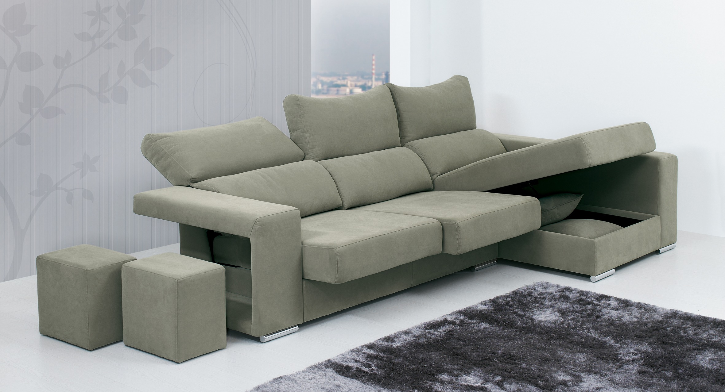 Sofá Chaiselong Luna Móvel Forte Qualidade em sua casa